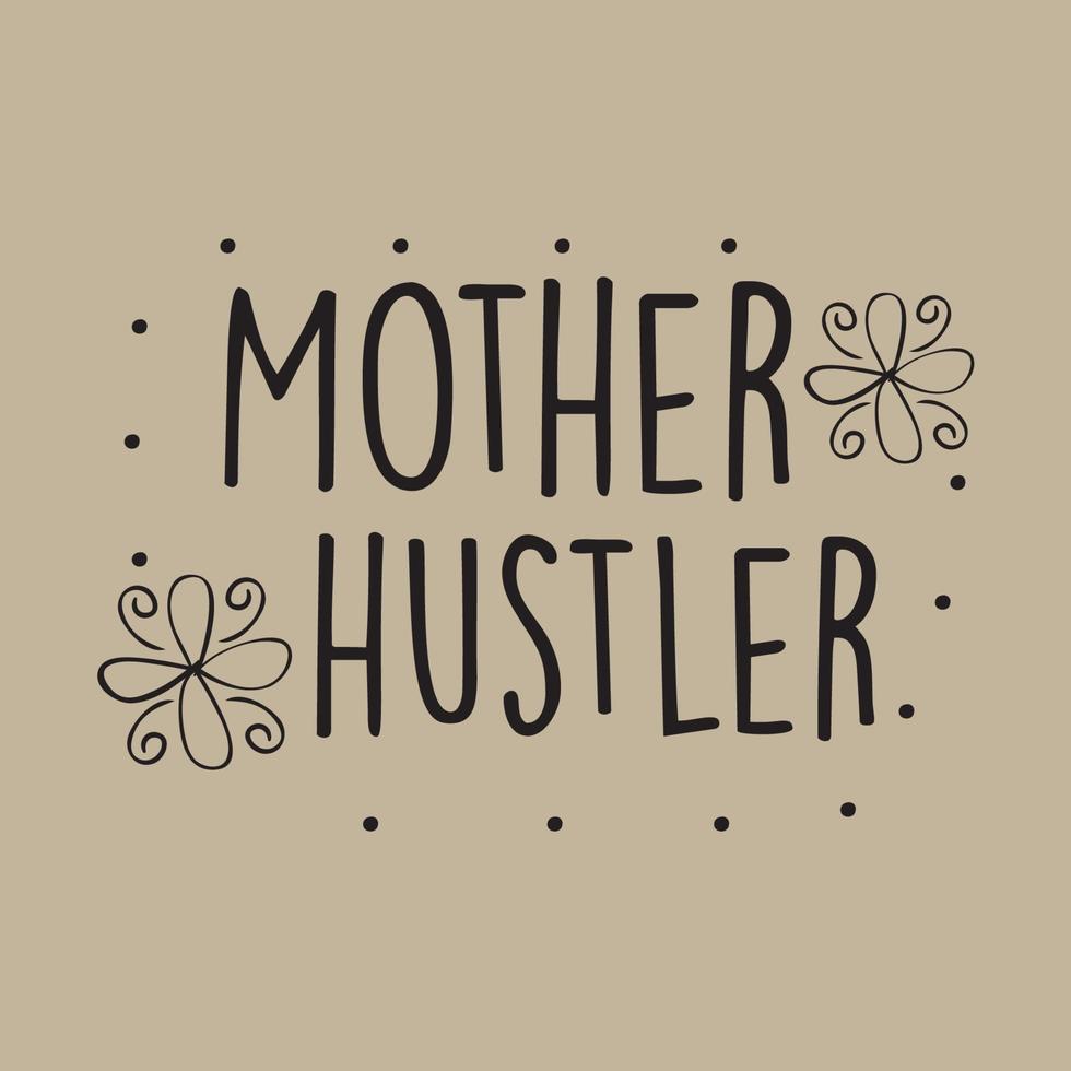 Motherhood Mothers day card, T Shirt Design, Moms life, motherhood poster. Funny hand drawn calligraphy text vector