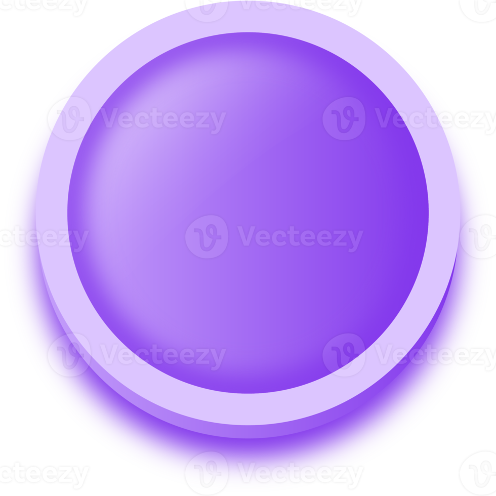 boutons de forme ronde aux couleurs violettes. illustration d'élément d'interface utilisateur. png