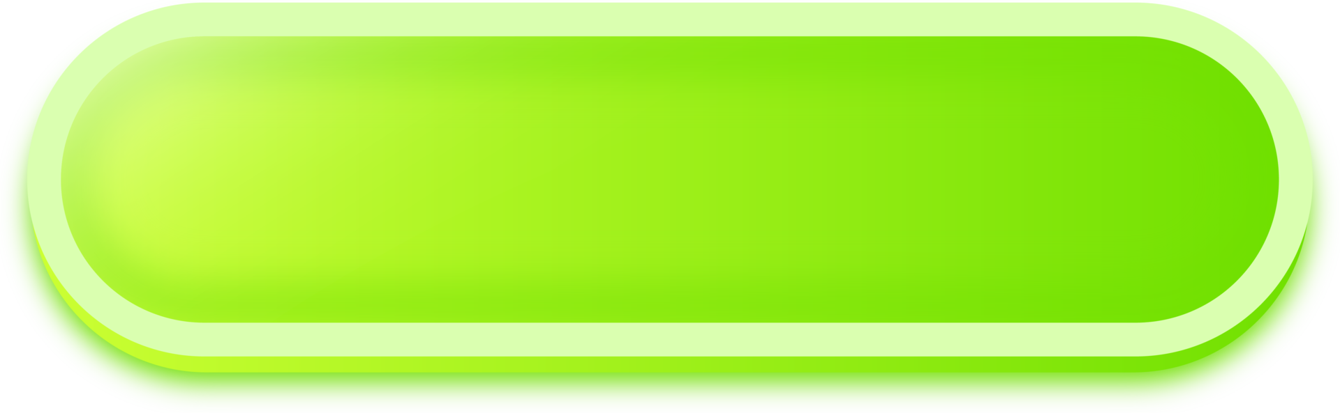 Rectangle shape buttons in green colors. User interface element illustration. png