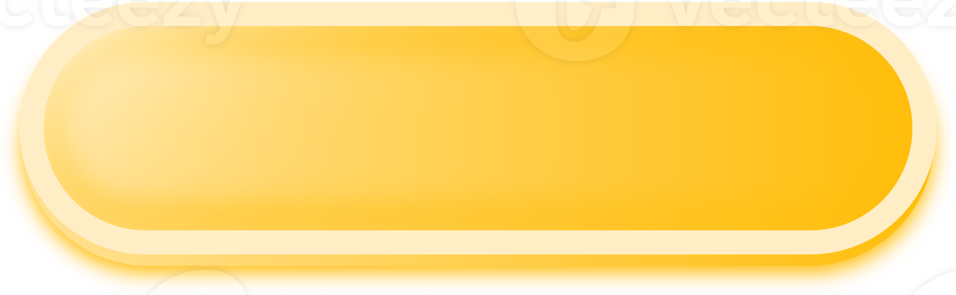 Rectangle shape buttons in yellow colors. User interface element illustration. png