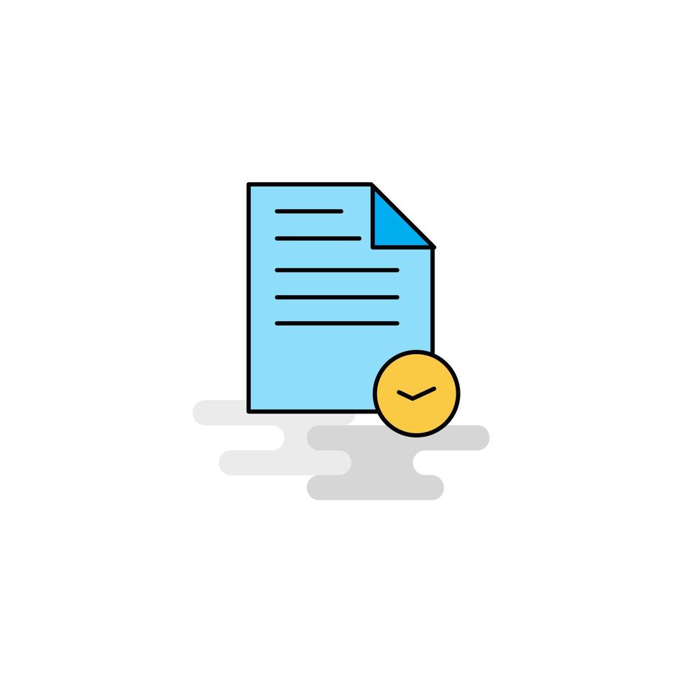 Flat Document Icon Vector