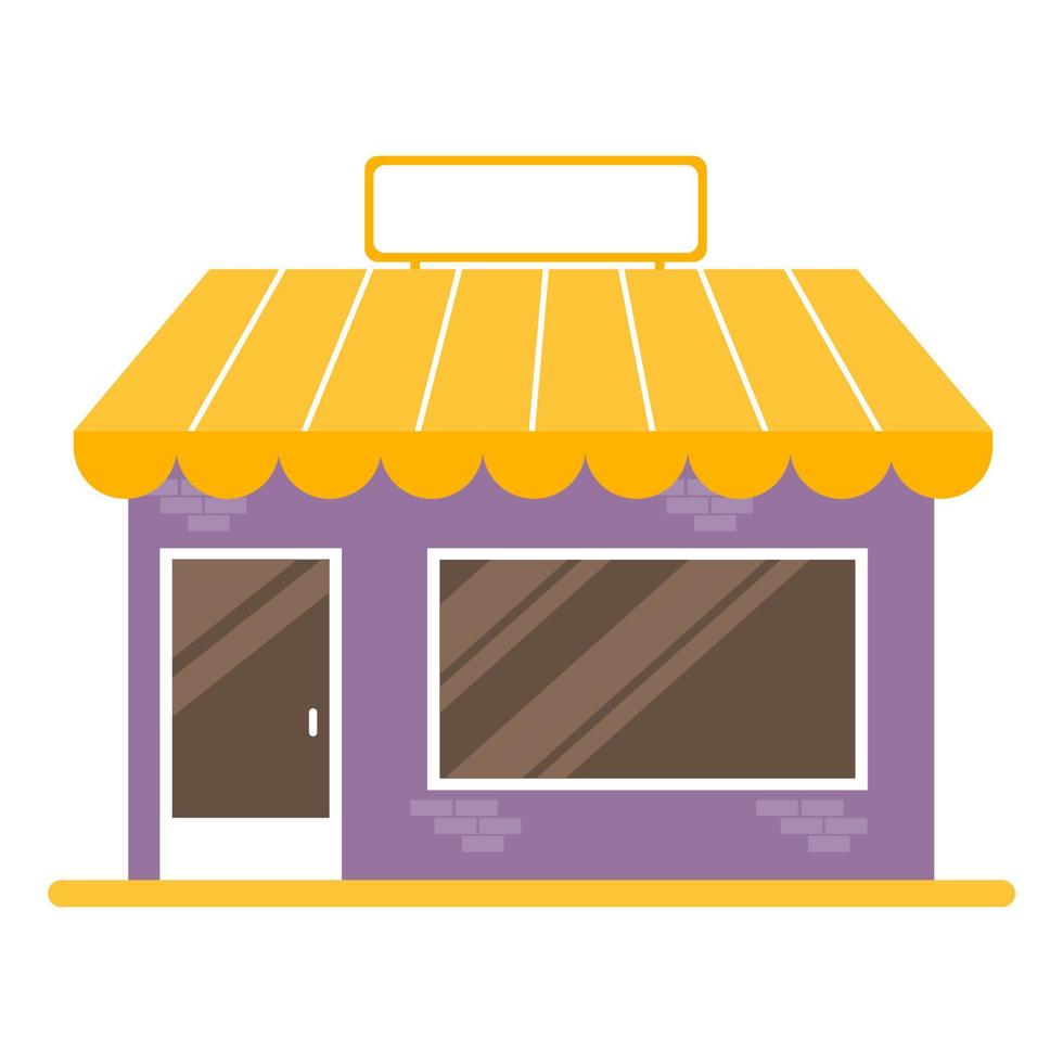 Friendly shop showcase vector