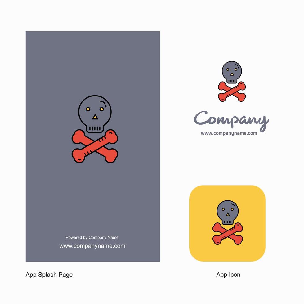 Danger Company Logo App Icon and Splash Page Design Creative Business App Design Elements vector