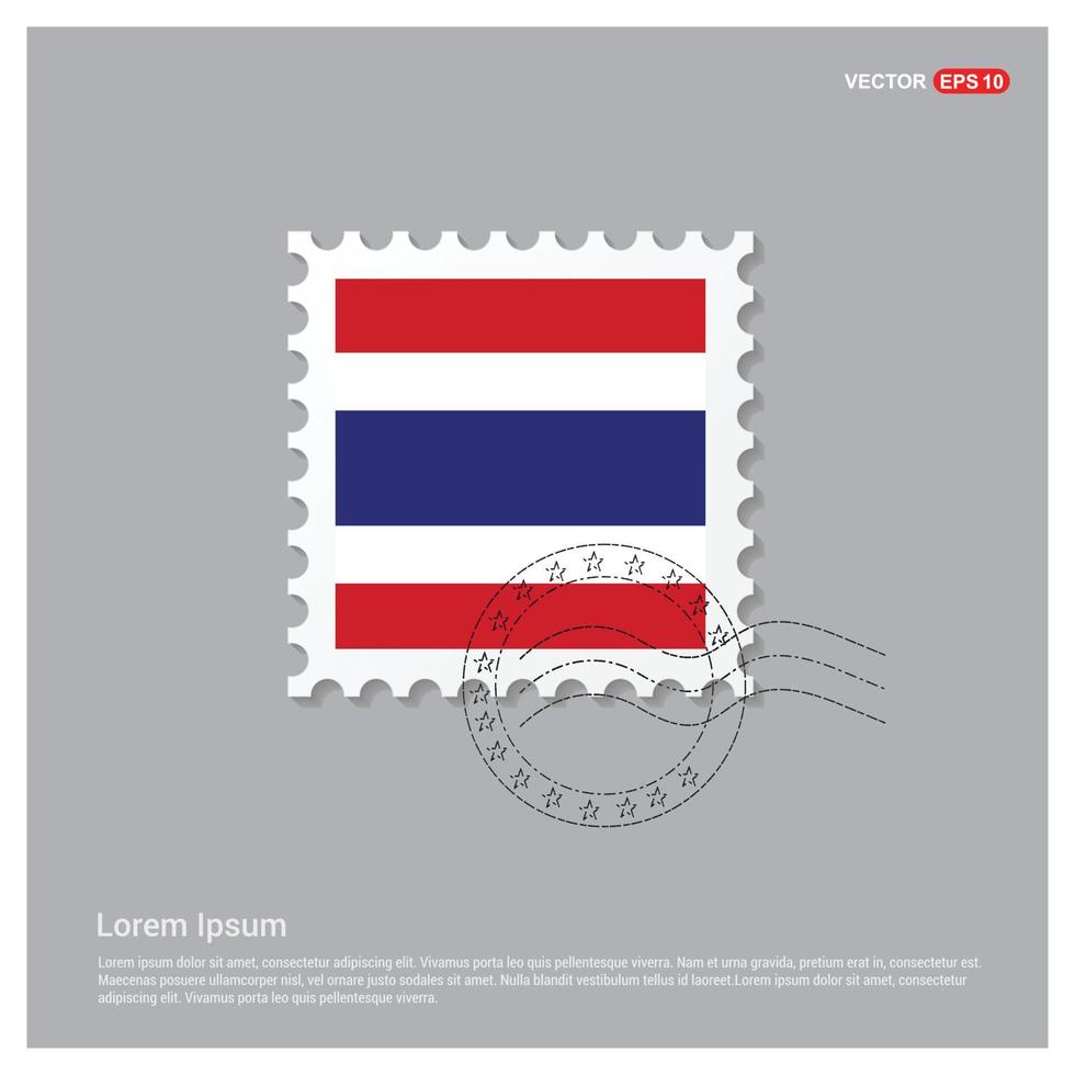 vector de diseño de bandera de tailandia