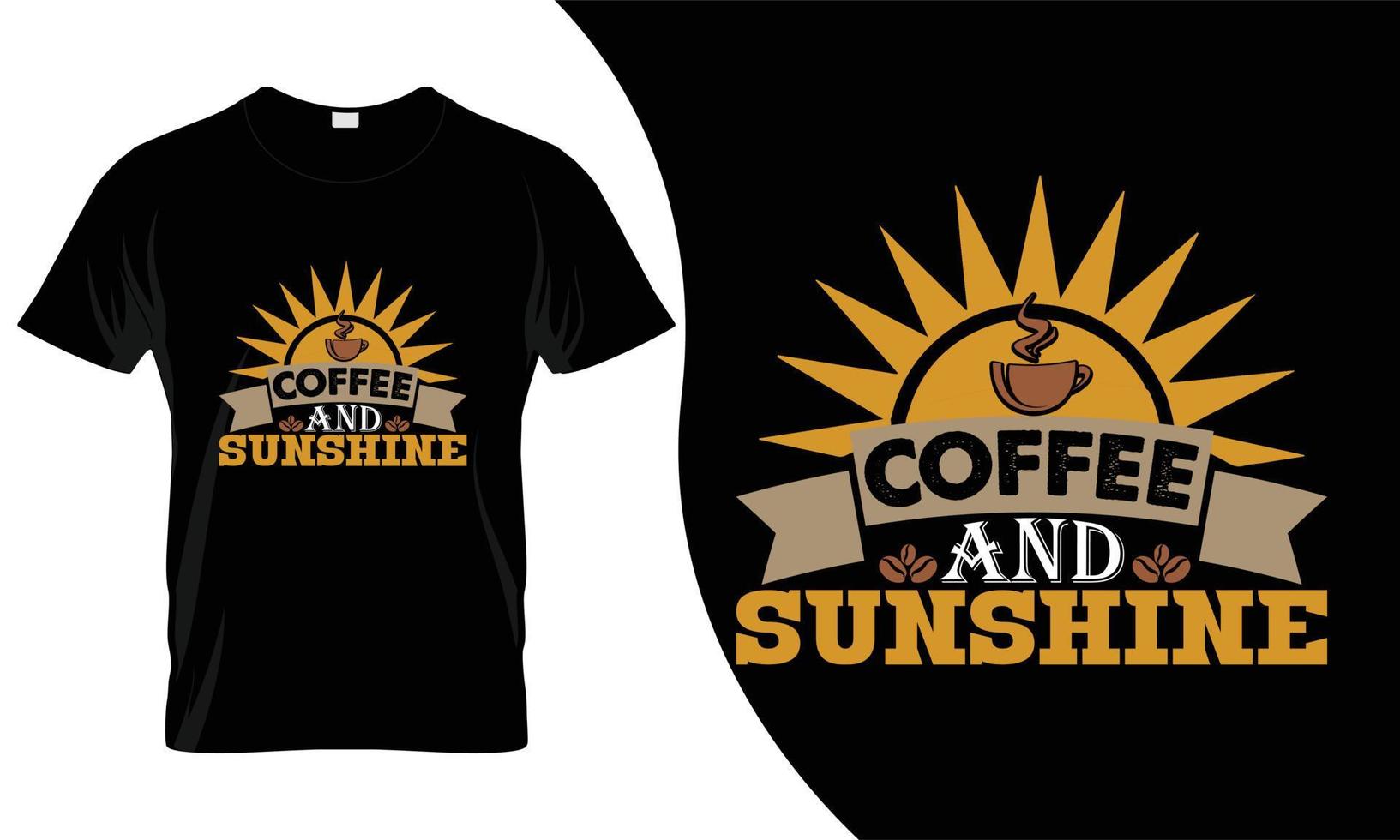 diseño de camiseta de café. esta camiseta de café sería la mejor oferta para cualquier persona. vector