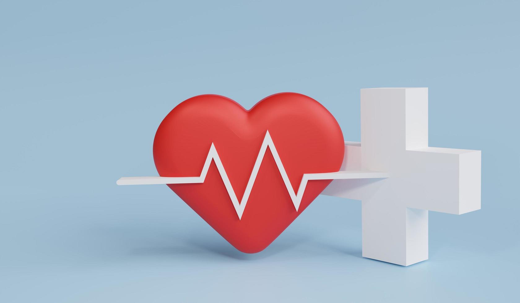 3D heart background, heartbeat, red heart rate. Medical concept, health check, blood pressure measurement, good health care, healthy pulse, medical pulsometer element. 3d rendering illustration. photo
