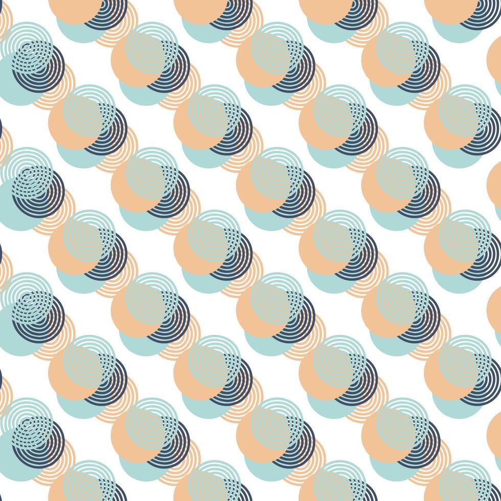 abstract pattern of geometric shapes circles chaotically for the background of posters banners blue blue vector