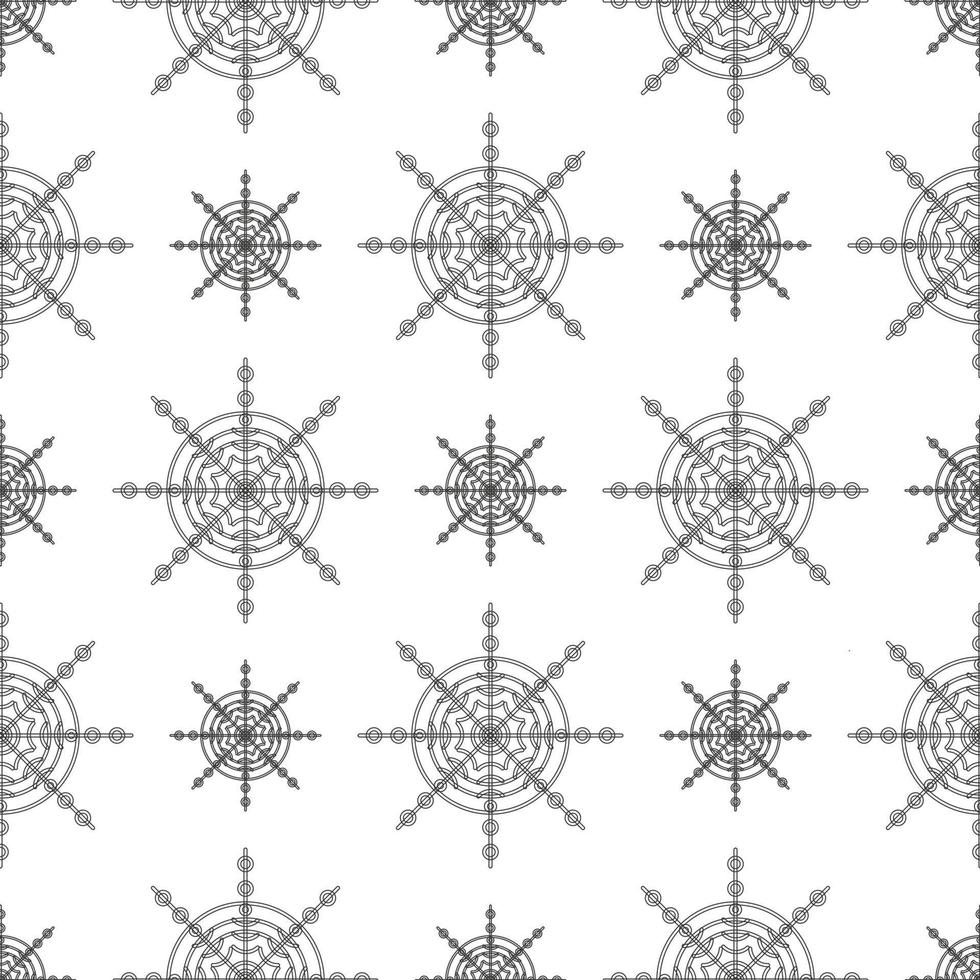 snowflake pattern in line art style for gift wrapping, wrapping paper vector