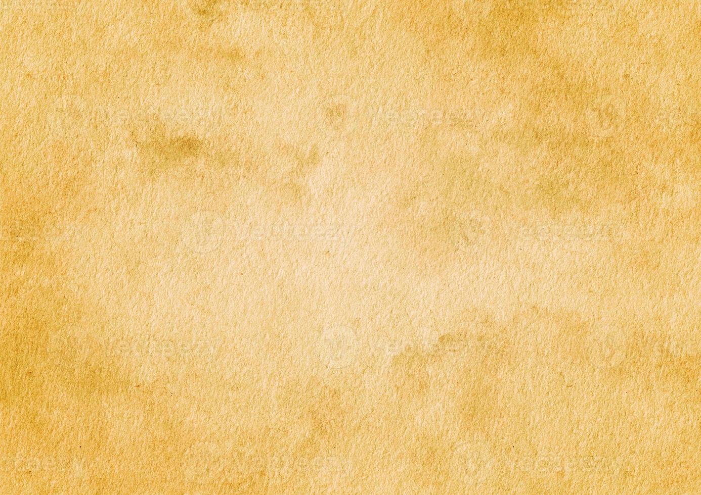 Abstract yellow watercolor stain with paper texture, background for template. invitation card. greeting card. wedding card photo