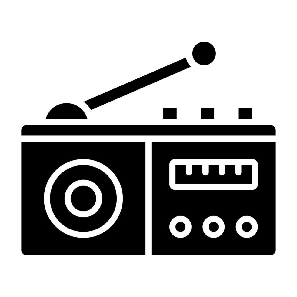 Radio Icon Style vector