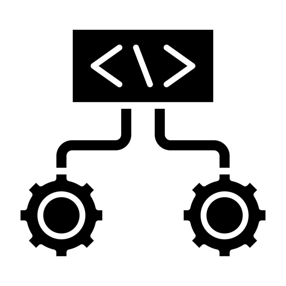 Code Setting Icon Style 14325403 Vector Art at Vecteezy