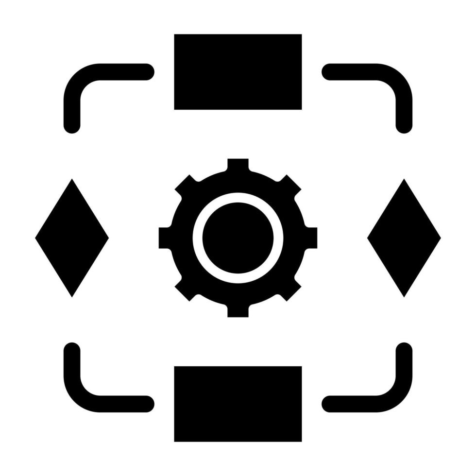 Algorithm Icon Style vector