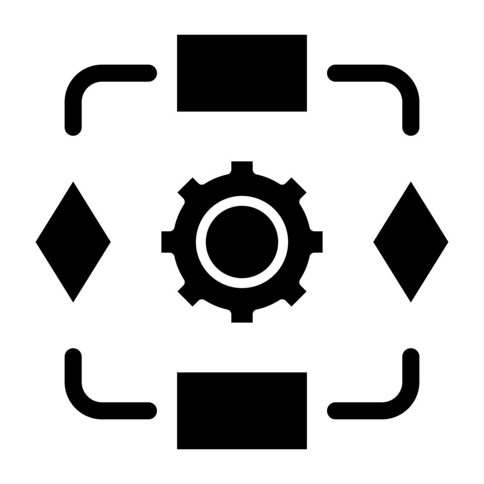 Algorithm Icon Style vector