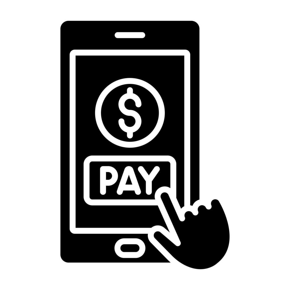 Online Payment Icon Style vector