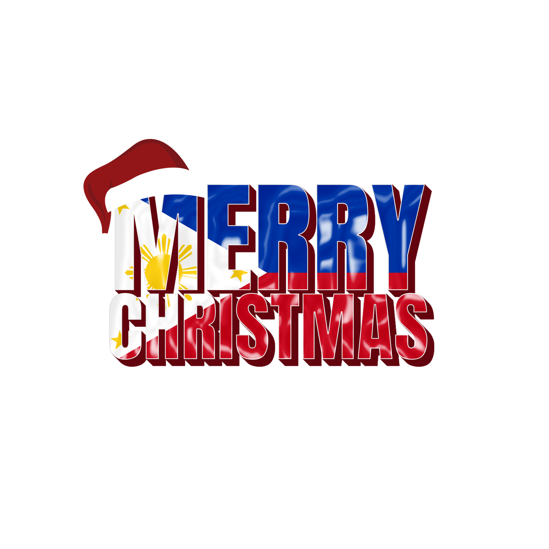 merry-christmas-with-country-flag-philippines-14325682-png