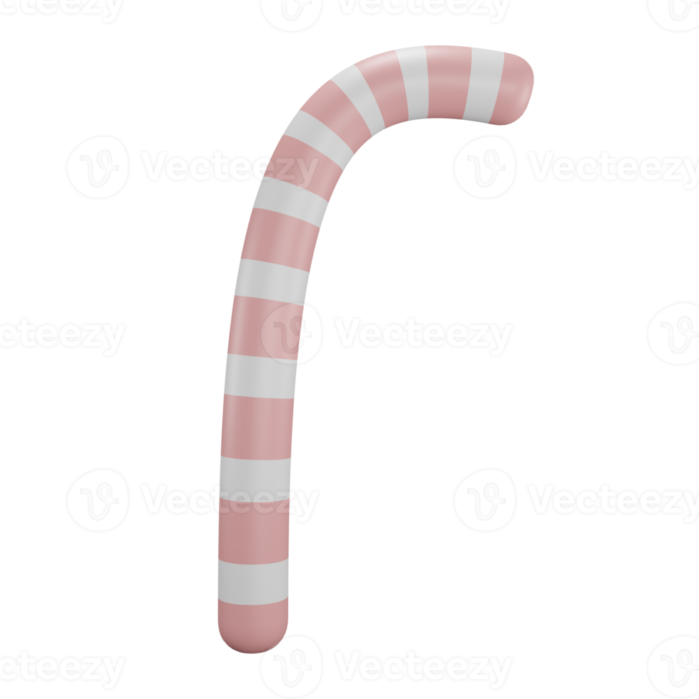 Candy Cane Rendering png