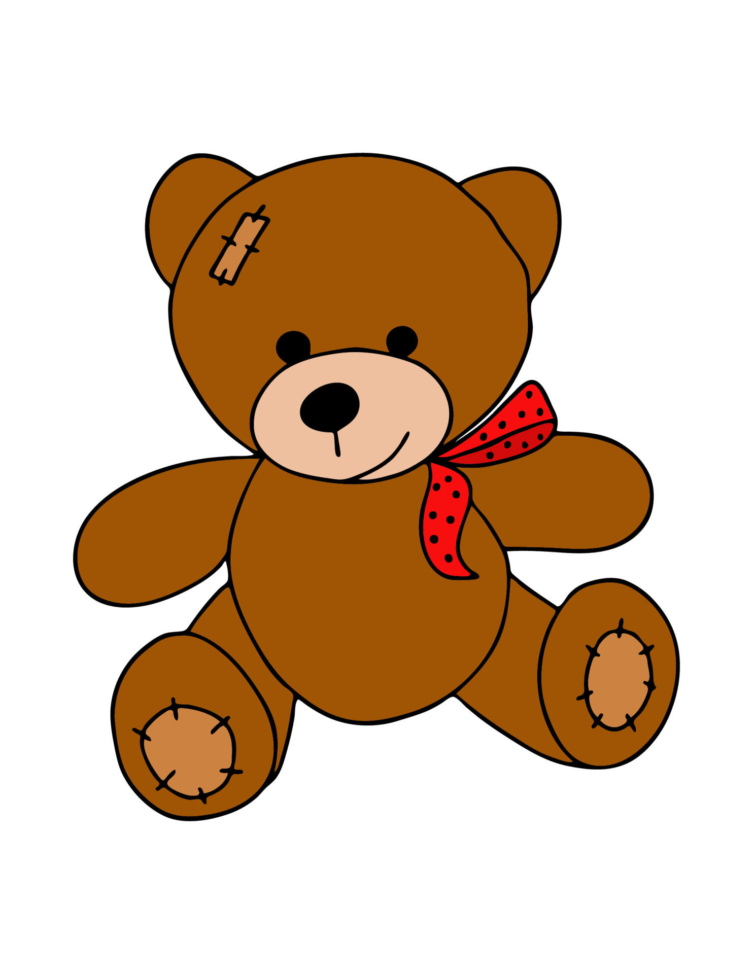 Teddy Bear. A vector illustration of a cute cartoon teddy bear 14325856  Vector Art at Vecteezy