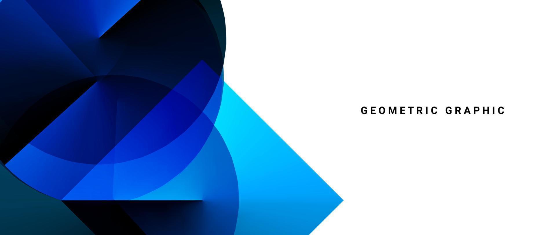 Abstract geometric modern stylish smooth dark banner background vector