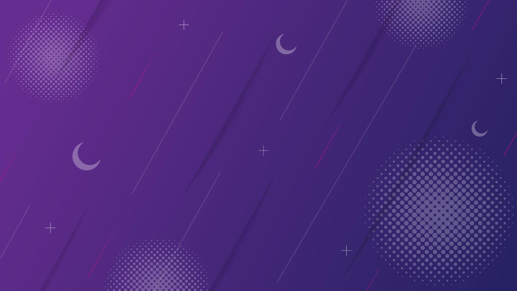 Purple Gradient Abstract Background with Line and Halftone Element for Wallpaper, Landing Page or Website Banner vector