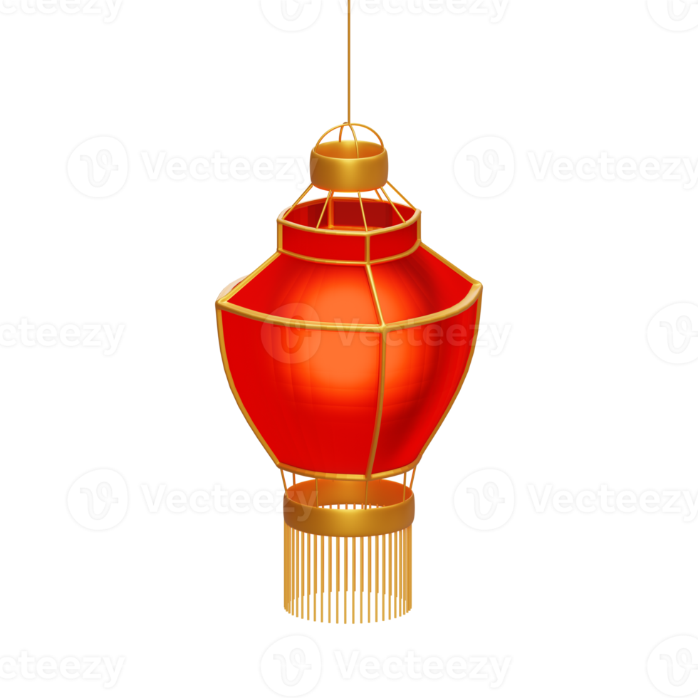 Isometric Chinatown Lantern png