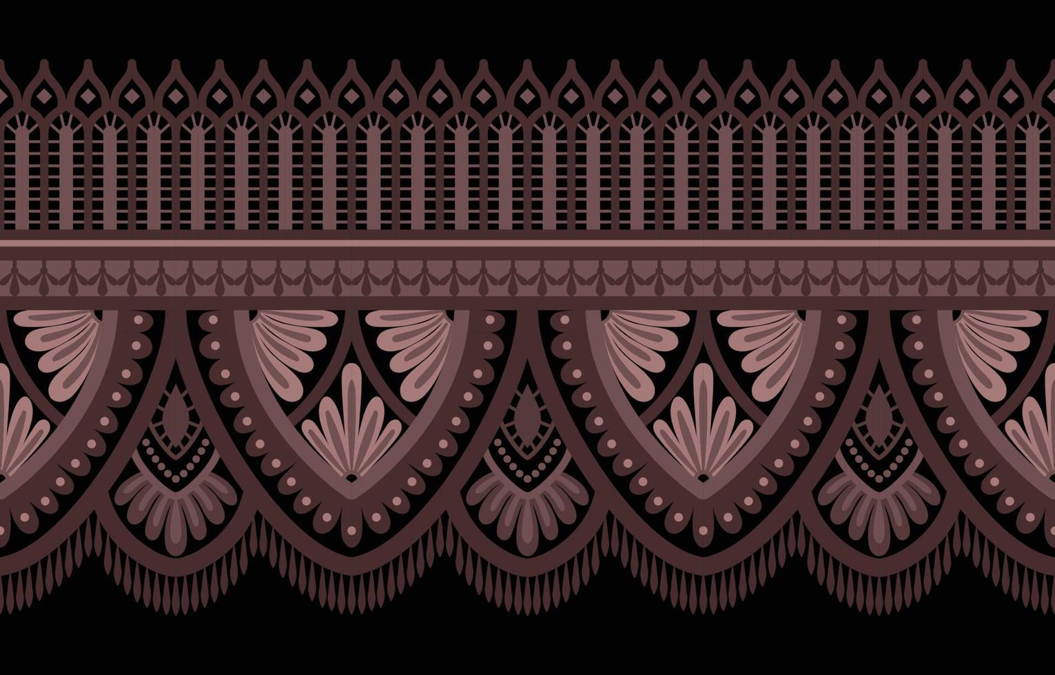 Geometric ethnic pattern seamless flower color oriental. seamless pattern. Design for fabric, curtain, background, carpet, wallpaper, clothing, wrapping, Batik, fabric Vector illustration.