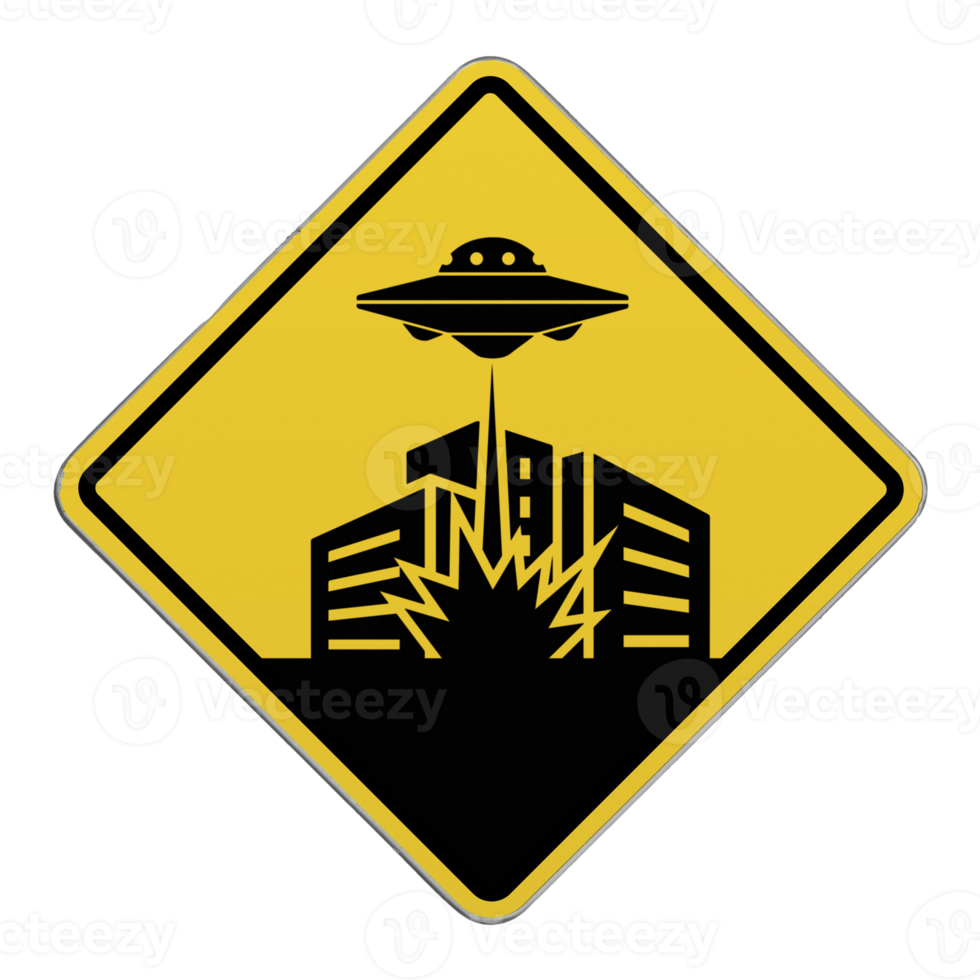 Crossing sign - Alien invasion png