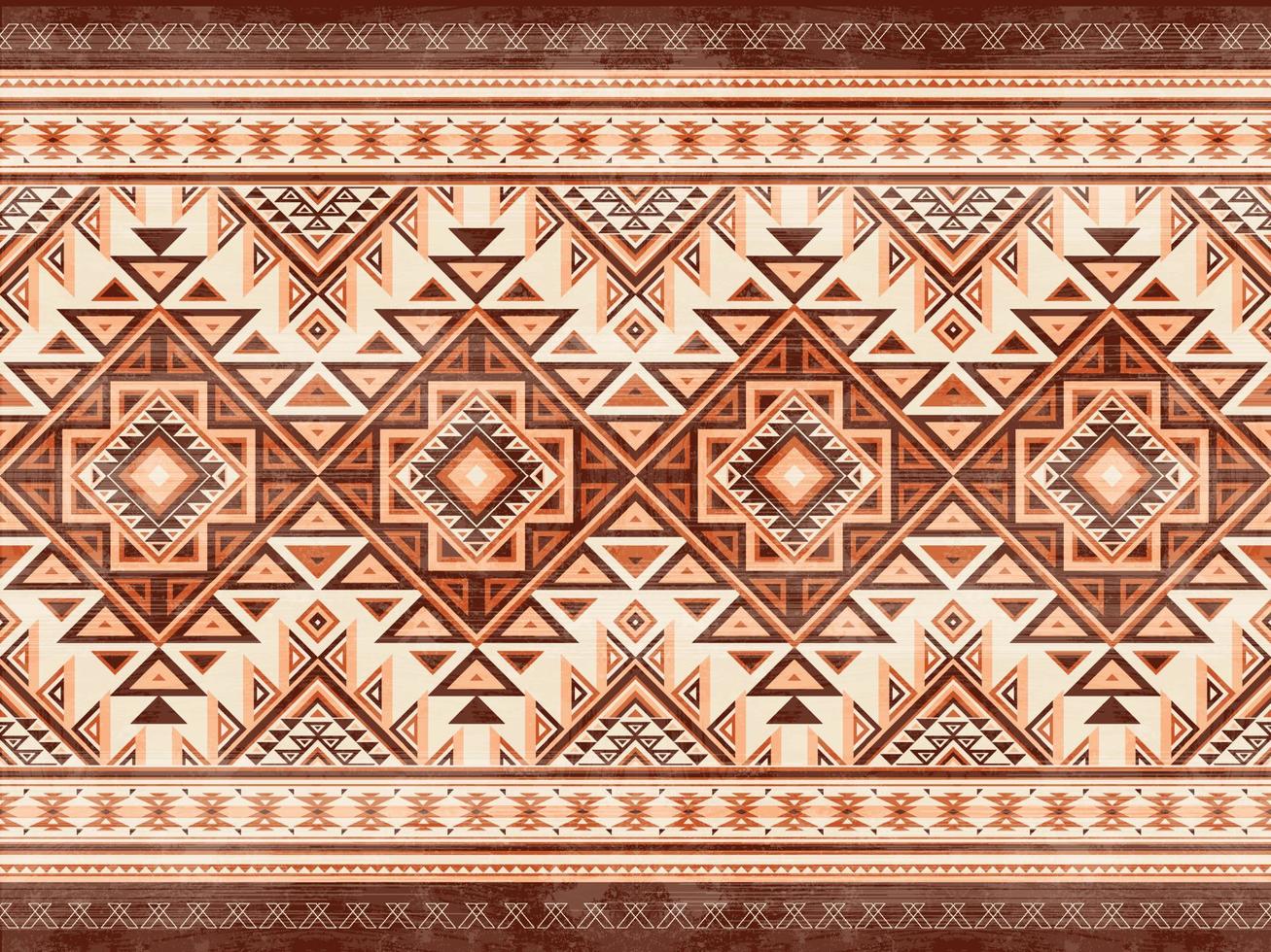 Native american indian ornament pattern geometric ethnic textile texture tribal aztec pattern navajo mexican fabric seamless Vector decoration fashion