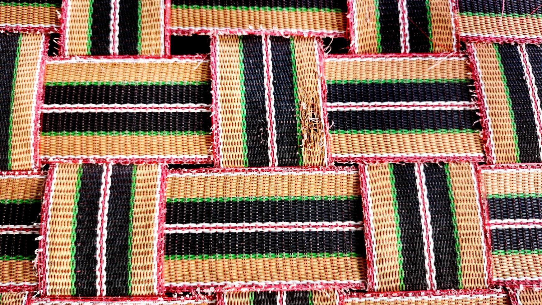 A pattern with horizontal and vertical colored segments photo