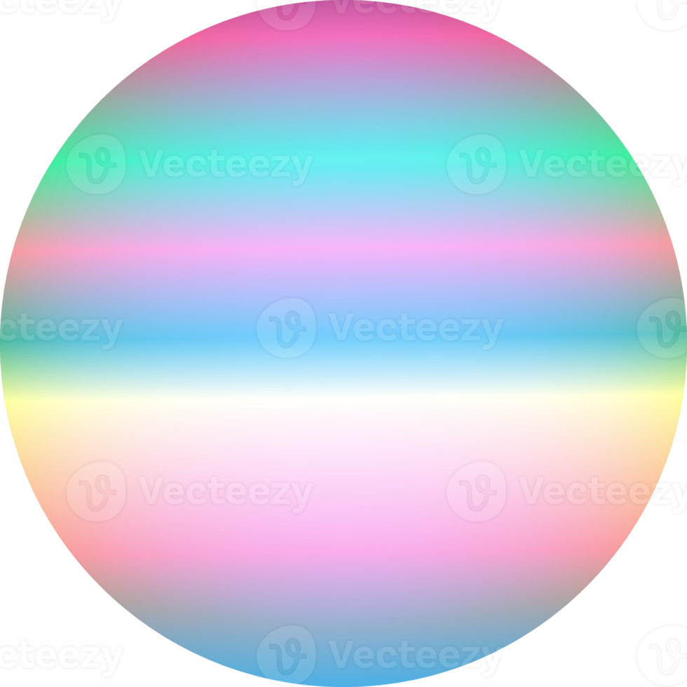 Circle ball fantasy rainbow sphere for decorative web backgrounds banner sticker label backdrop png