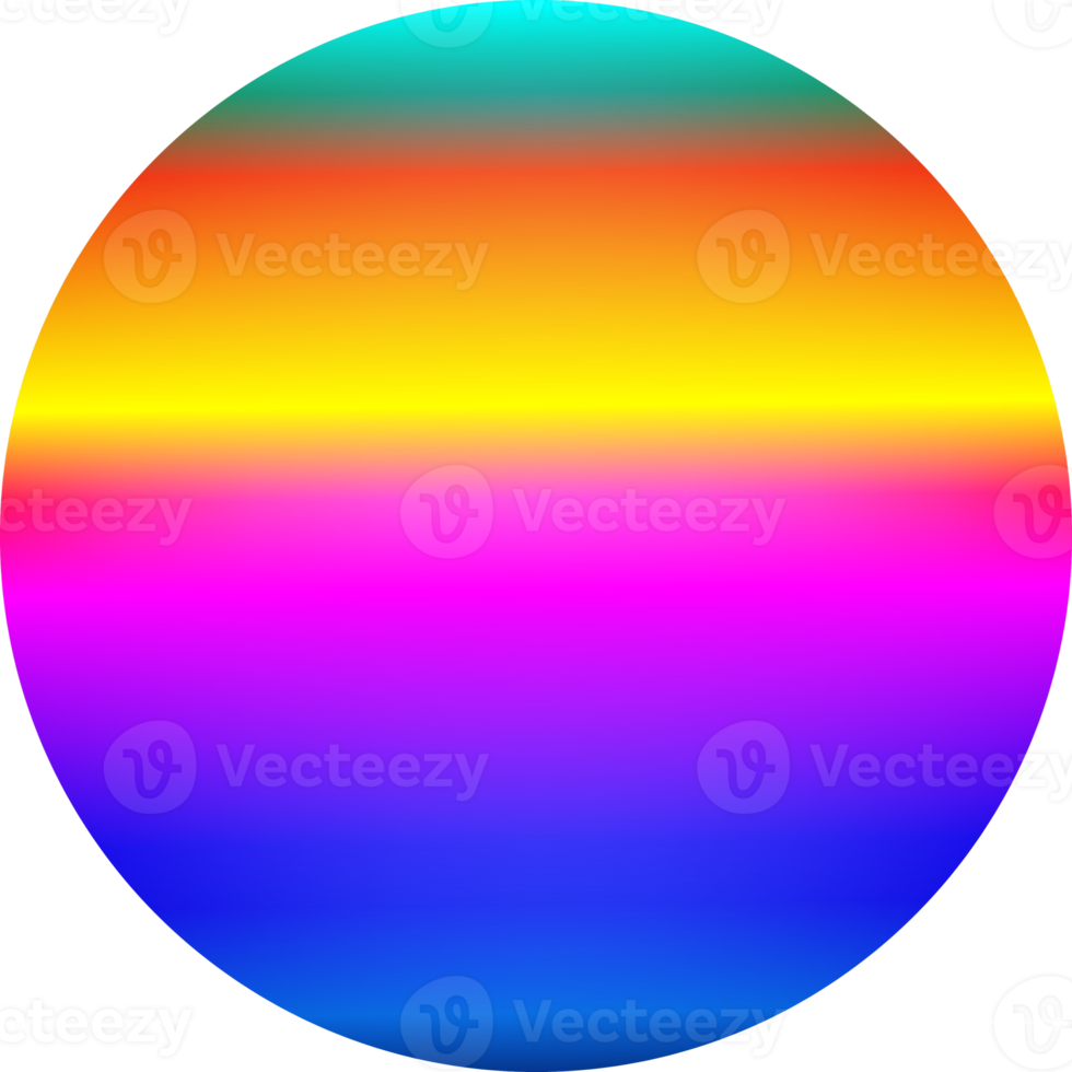 Circle ball fantasy rainbow sphere for decorative web backgrounds banner sticker label backdrop png