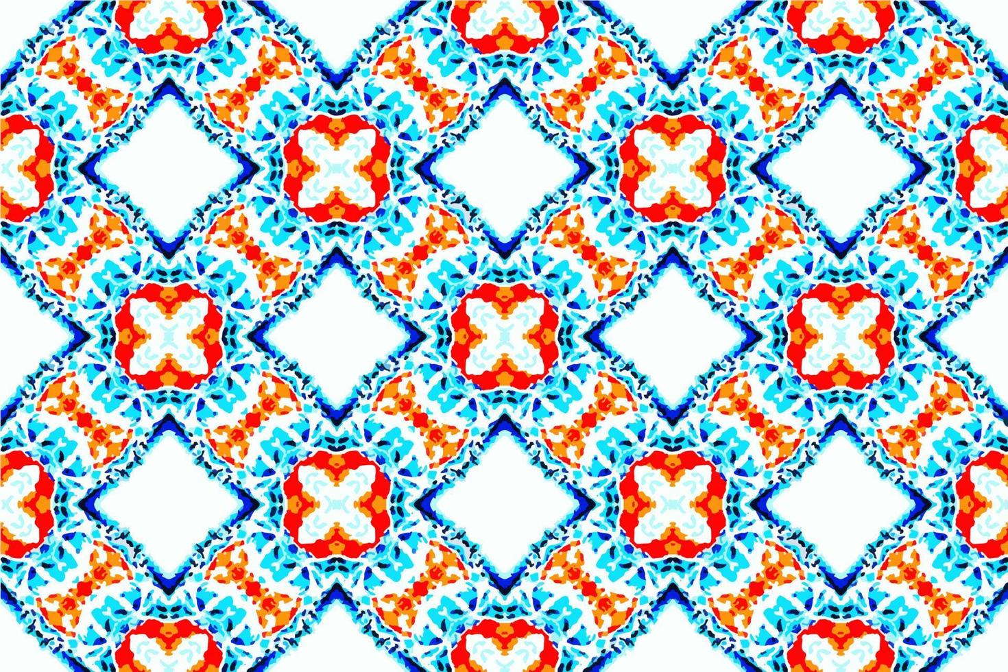 Abstract seamless pattern, designed for use for interior,wallpaper,fabric,curtain,carpet,clothing,Batik,satin,background , illustration, Embroidery style. vector