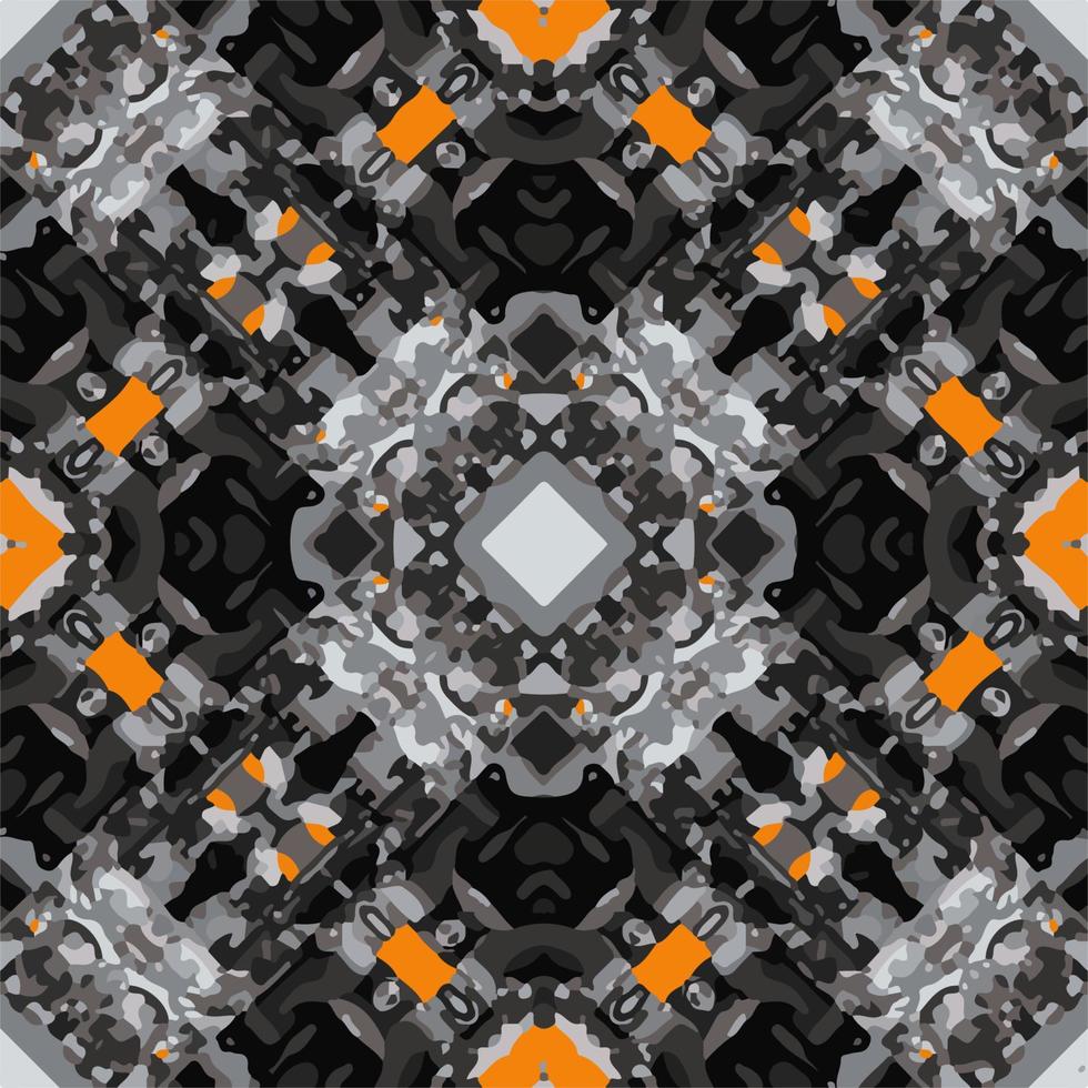 Abstract seamless pattern, designed for use for interior,wallpaper,fabric,curtain,carpet,clothing,Batik,satin,background , illustration, Embroidery style. vector