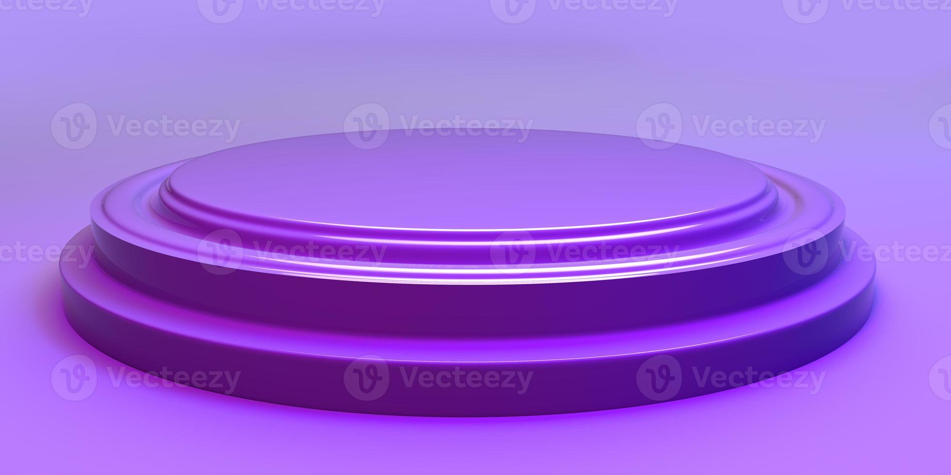 Display podium for placing object product showcase. 3d render photo