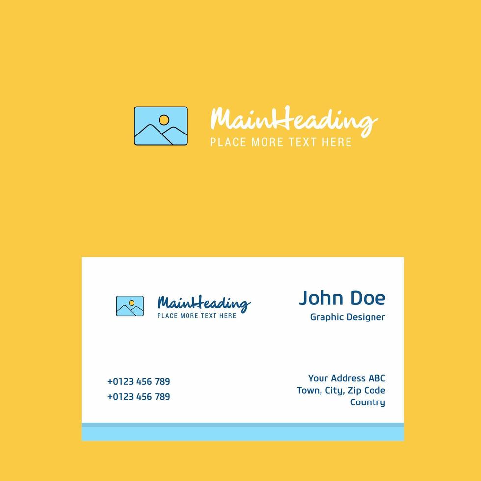 Image logo Design with business card template Elegant corporate identity Vector