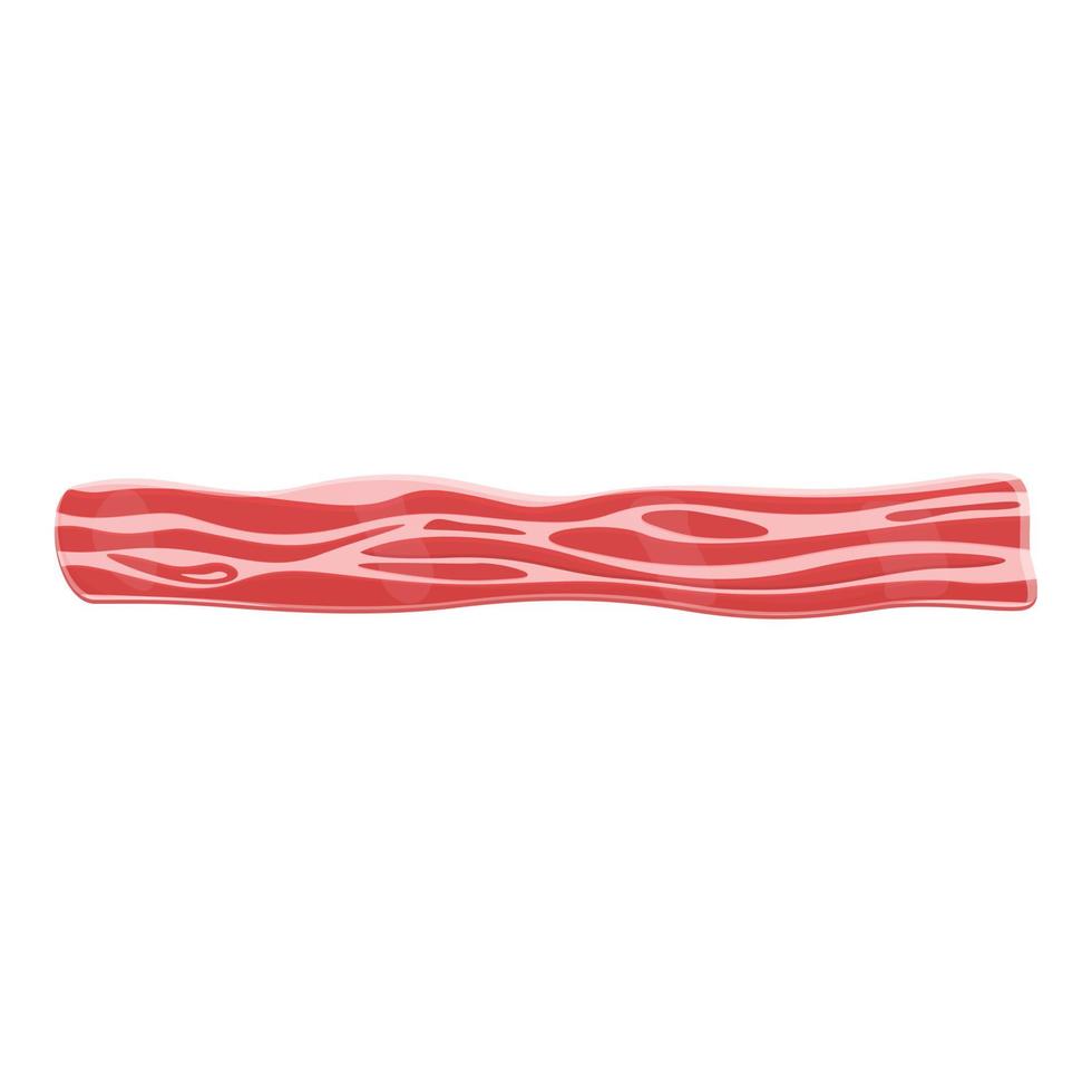 Bacon icon, cartoon style vector