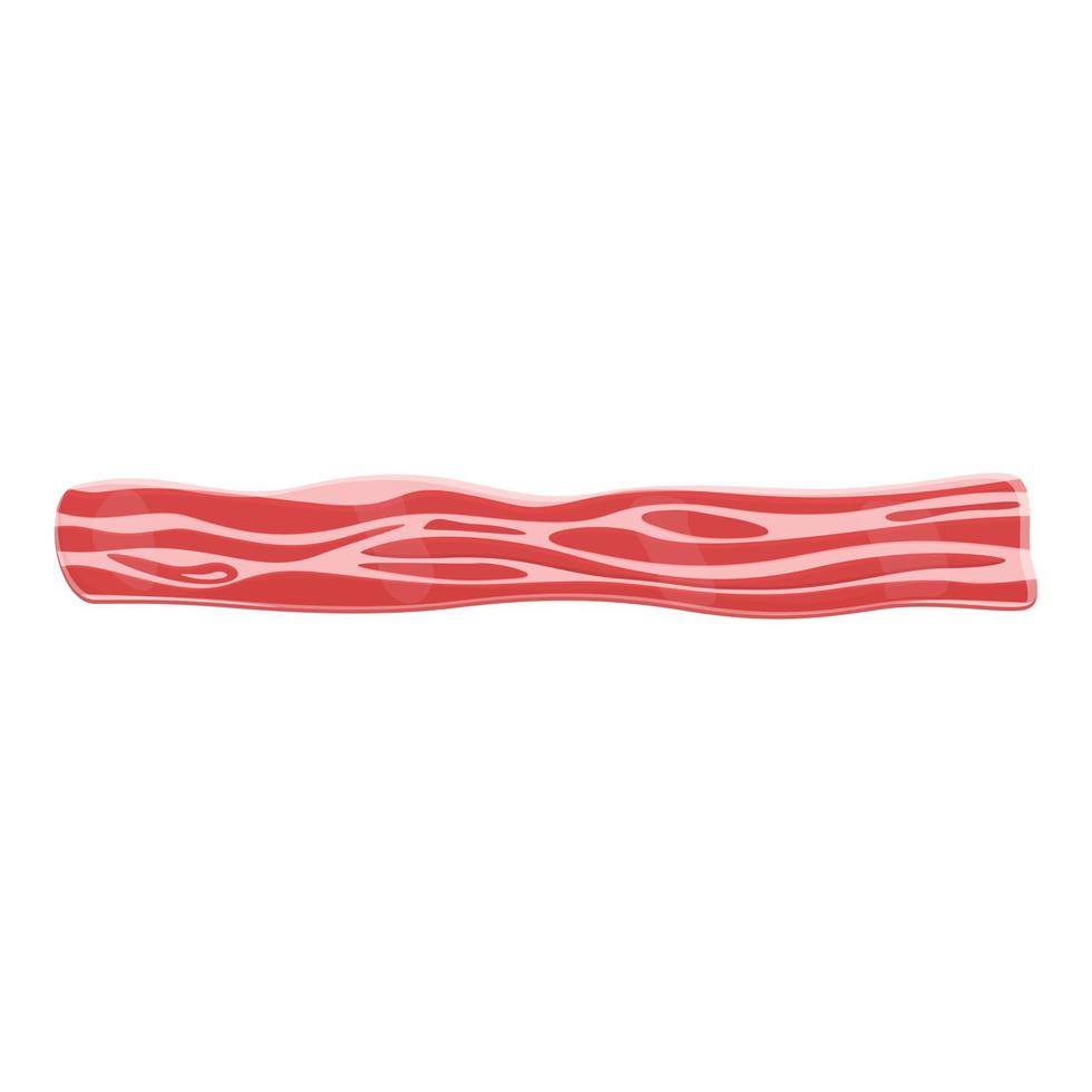 Bacon icon, cartoon style vector