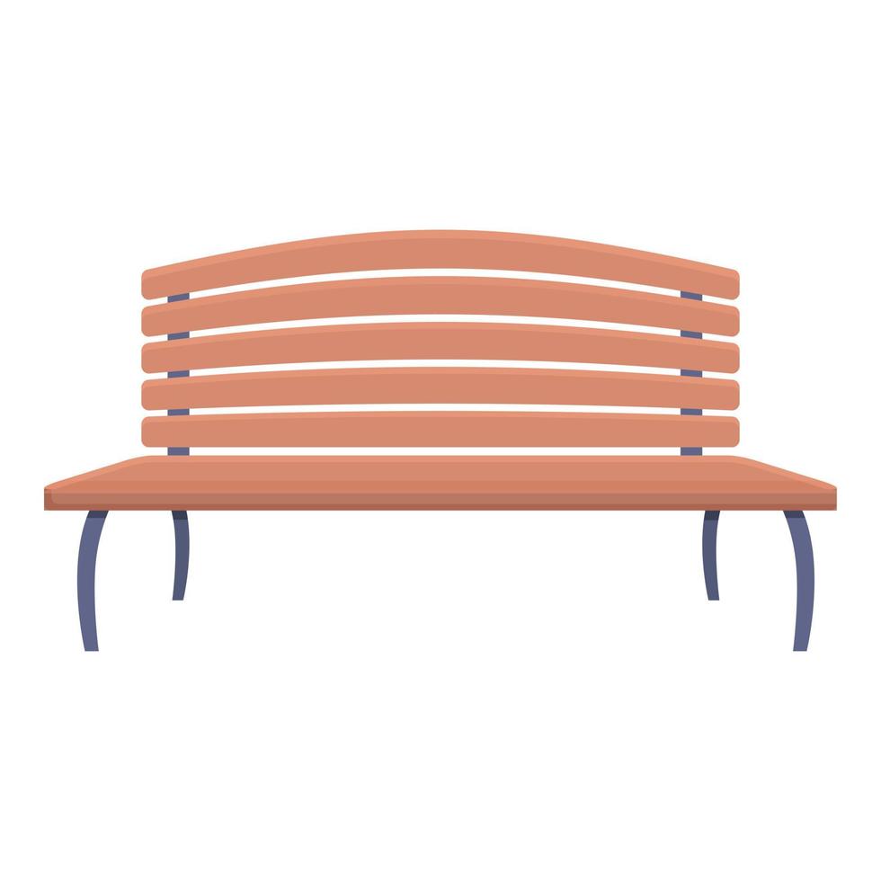 Modern park bench icon cartoon vector. Wood furniture 14327139 Vector