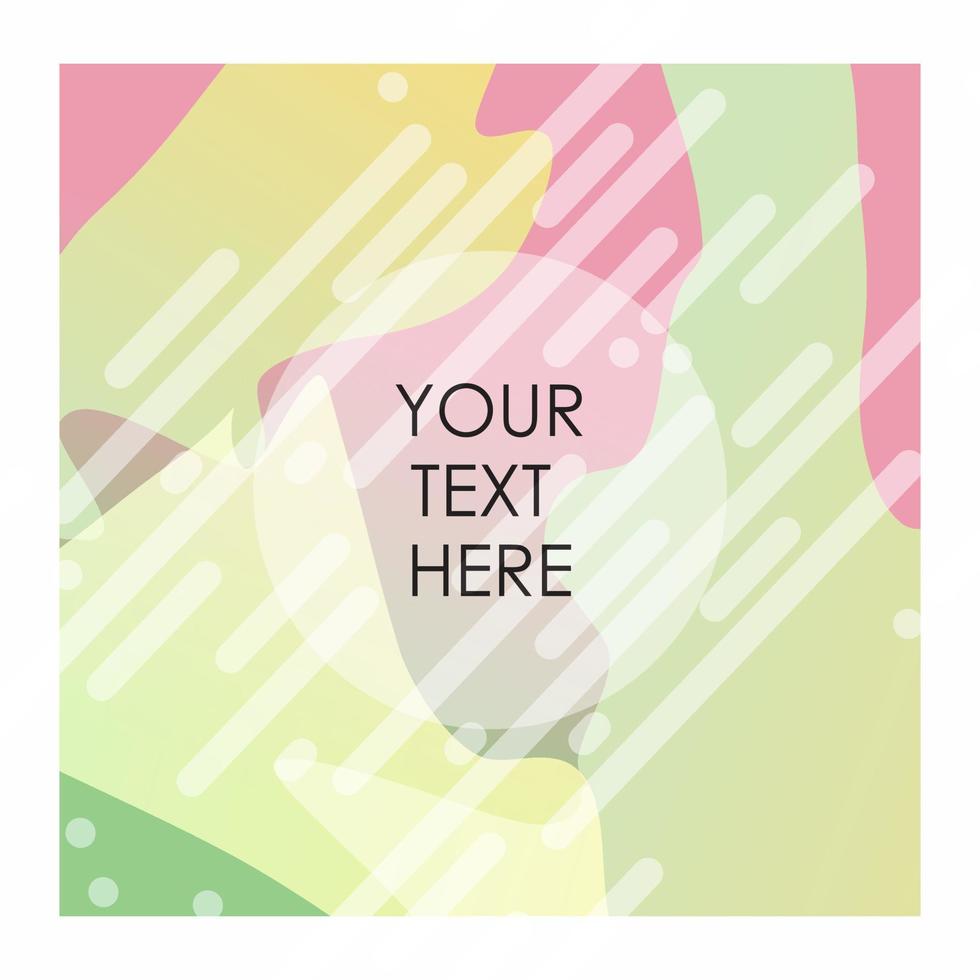 Colorful background with typography vector