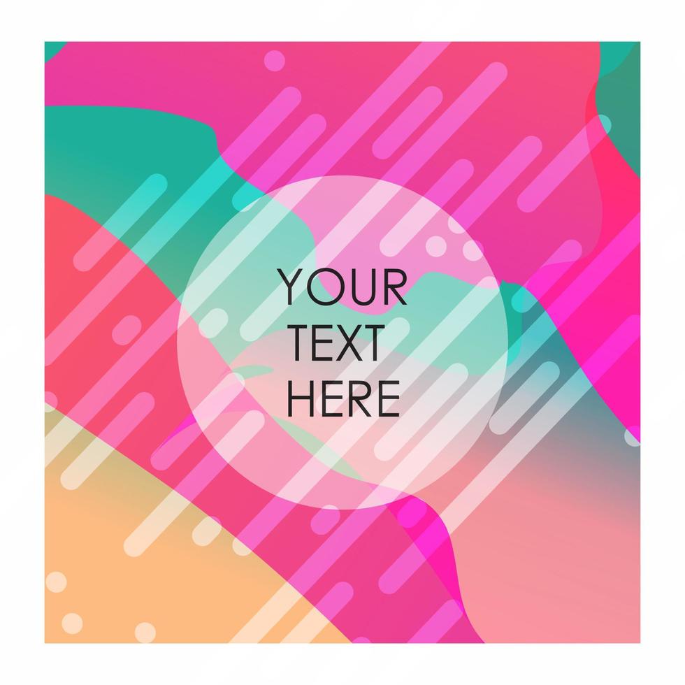 Colorful background with typography design vector