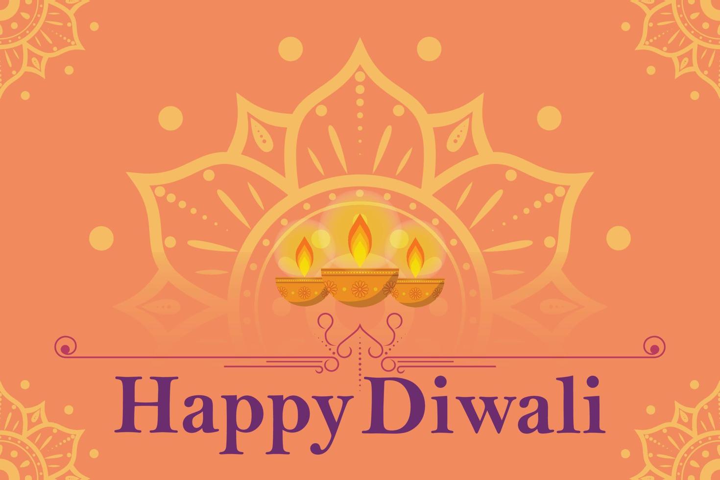 india festivals lentern. diwali celebration background vector illustration EPS10