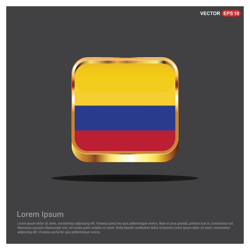 vector de diseño de bandera de Colombia