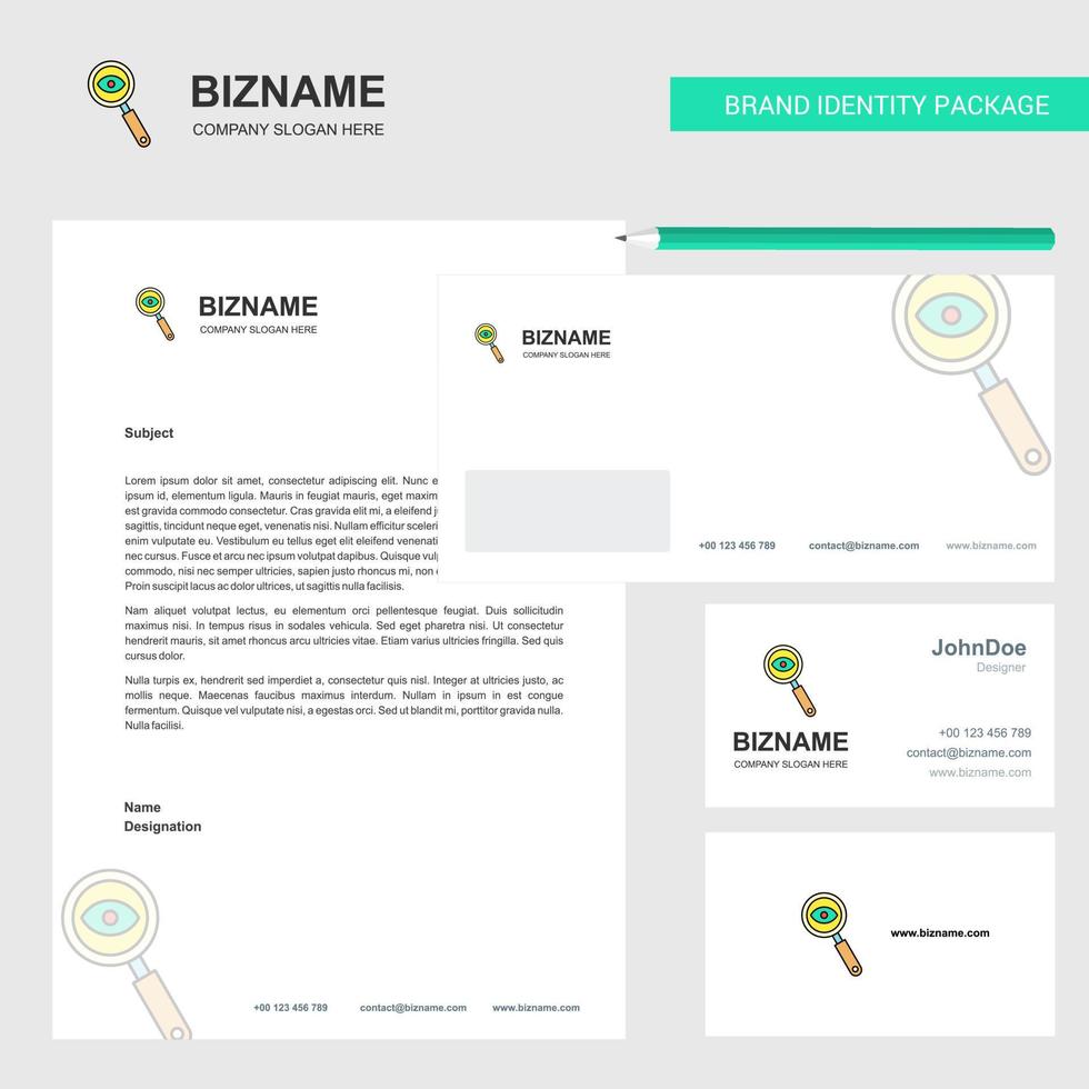 Search Business Letterhead Envelope and visiting Card Design vector template