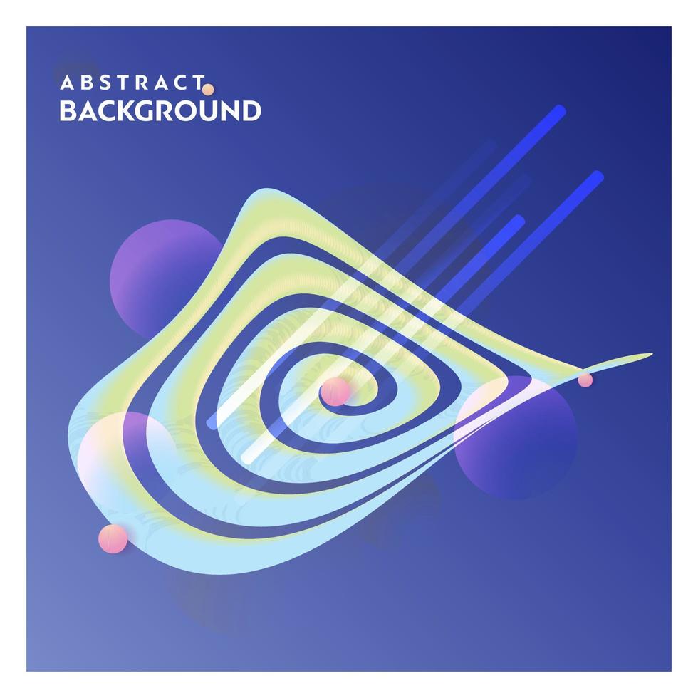 Abstract line background with blue background vector
