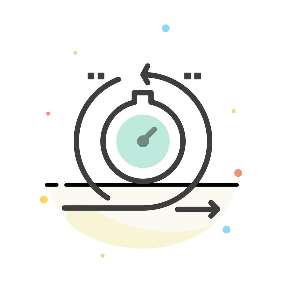 Agile Cycle Development Fast Iteration Abstract Flat Color Icon Template vector