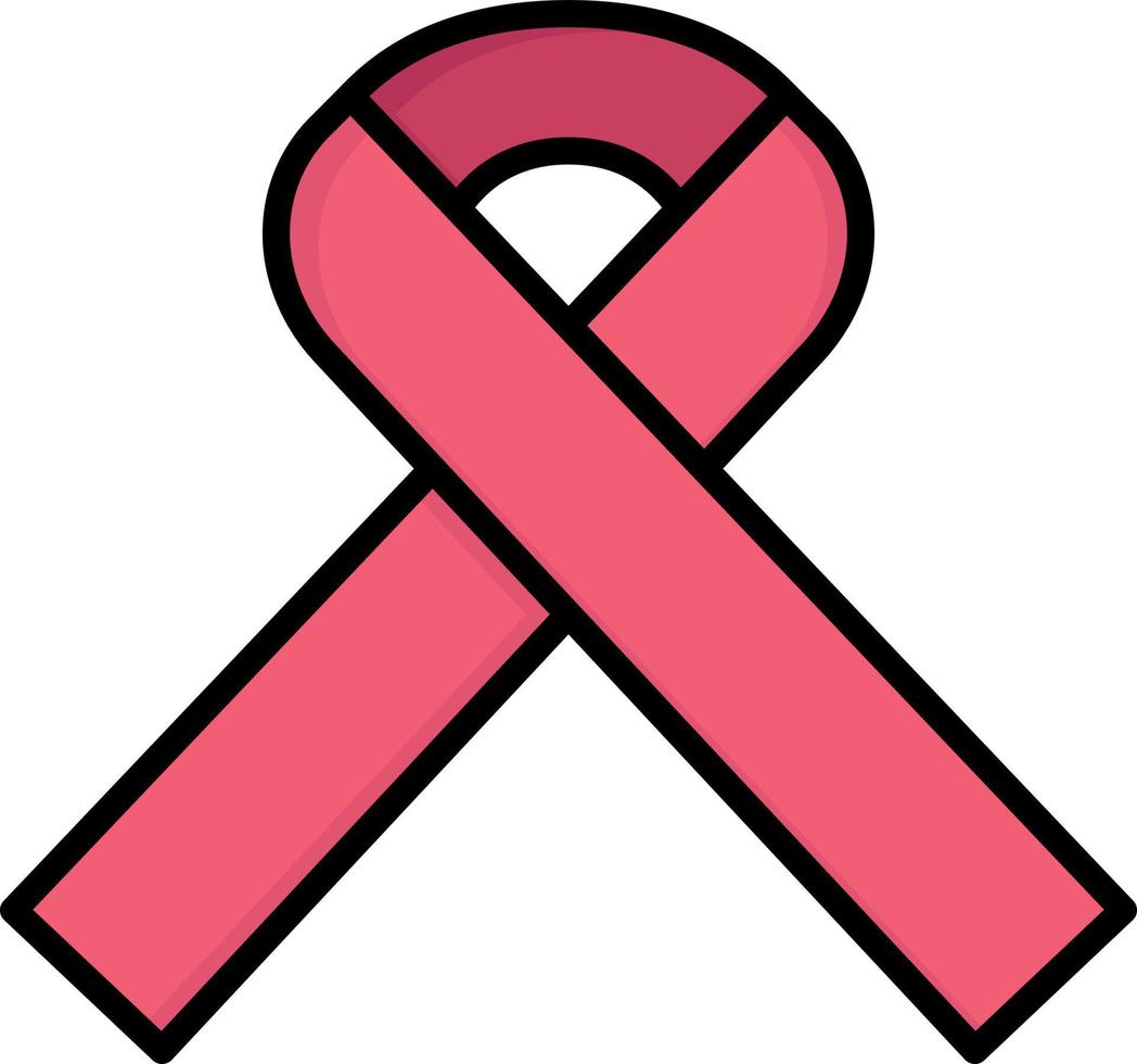 cinta sida salud médica color plano icono vector icono banner plantilla