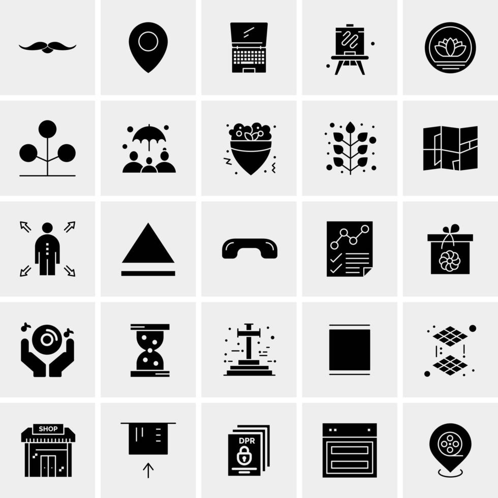 25 Universal Business Icons Vector Creative Icon Illustration to use in web and Mobile Related project