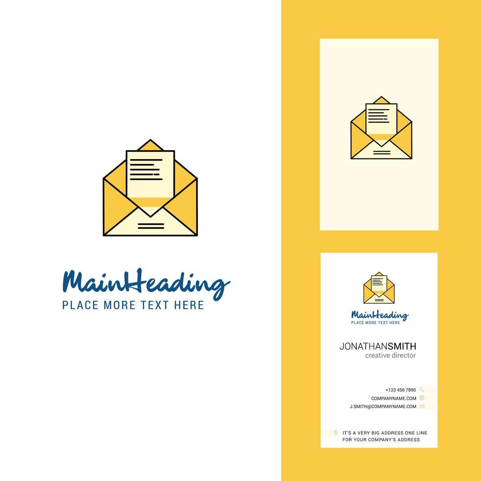 Letter Creative Logo and business card vertical Design Vector