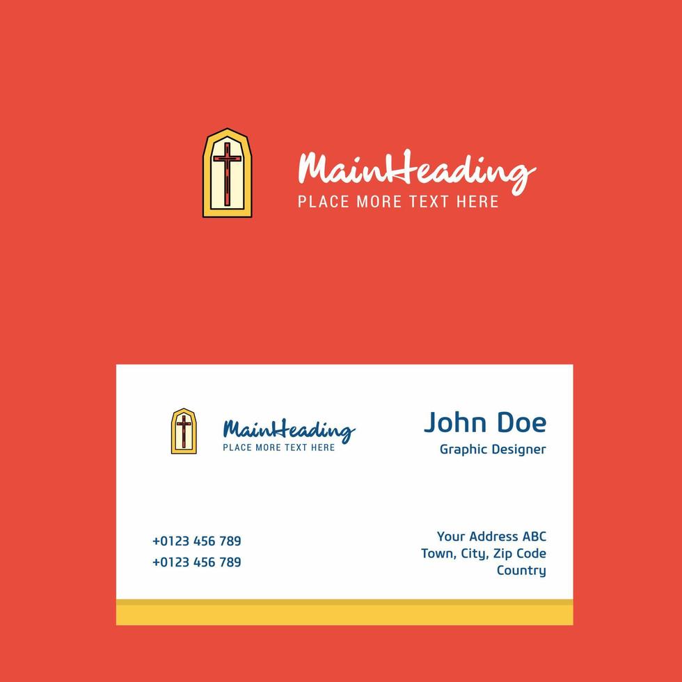 Grave logo Design with business card template Elegant corporate identity Vector