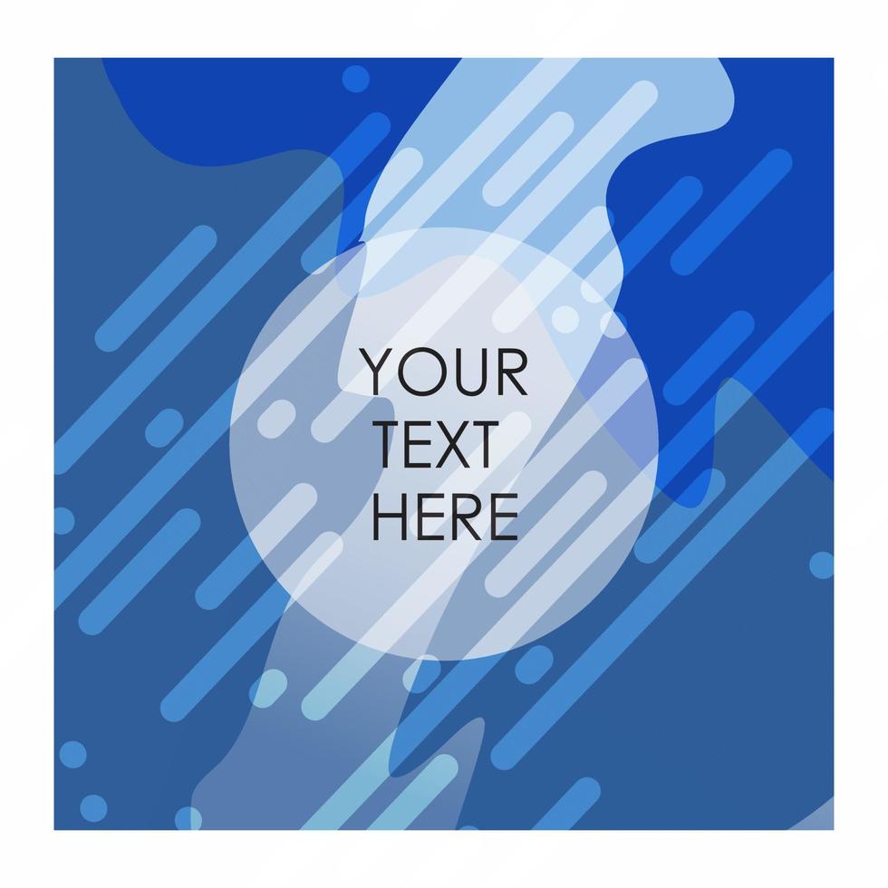 Blue and Offwhite colour background with typography vector