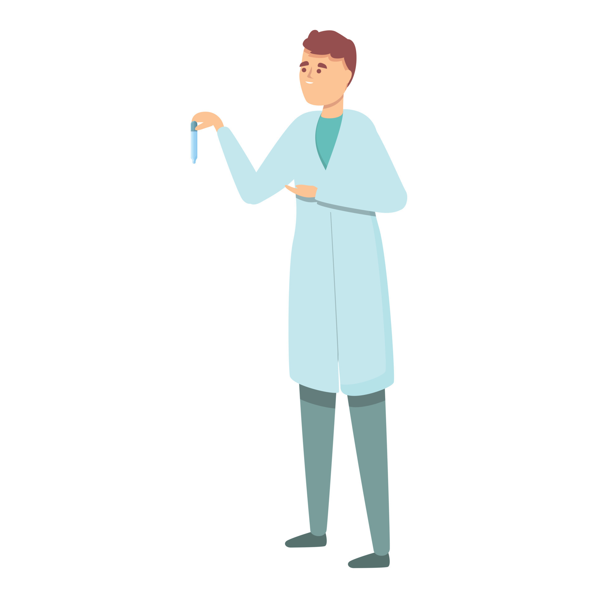 Lab worker pipette icon cartoon vector. Medical research 14328592